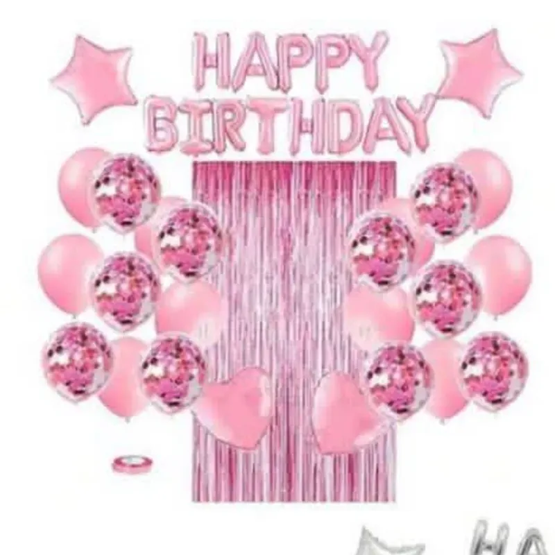 Set de globos rosado