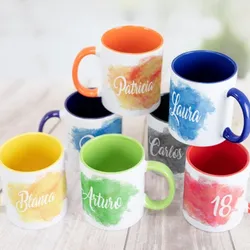 Tazas de colores