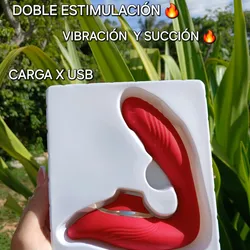 2ble estimulación vibrador y succión 