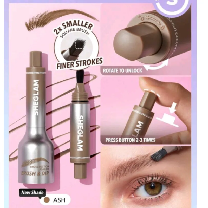 Brocha angulada para cejas 