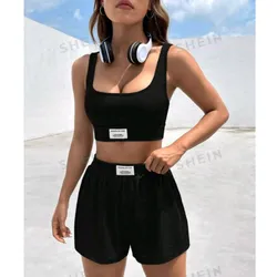 Conjuro L tops + short negro