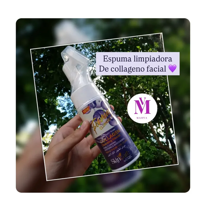 Espuma limpiadora de collageno
