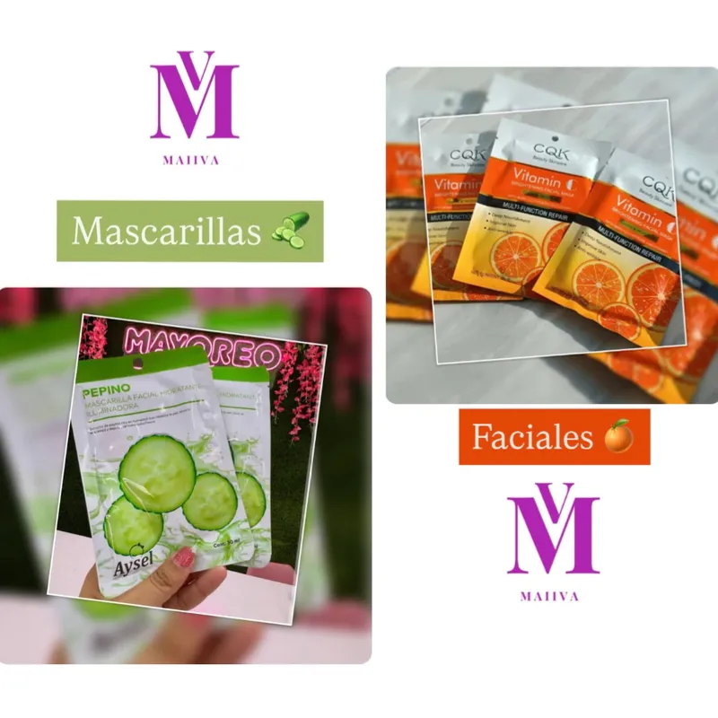 Mascarillas faciales 