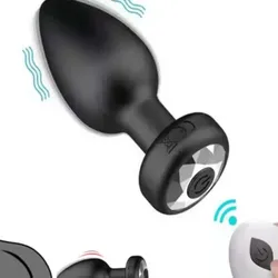 Plug Anal Vibrador con mando y carga usb 