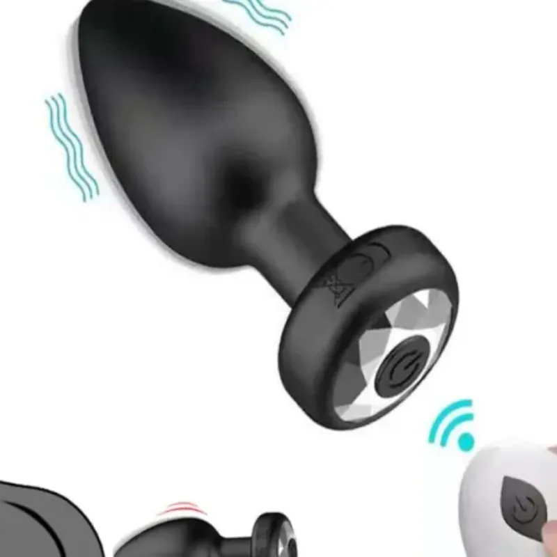 Plug Anal Vibrador con mando y carga usb 