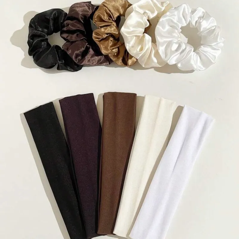 scrunchies + banda para el cabello 
