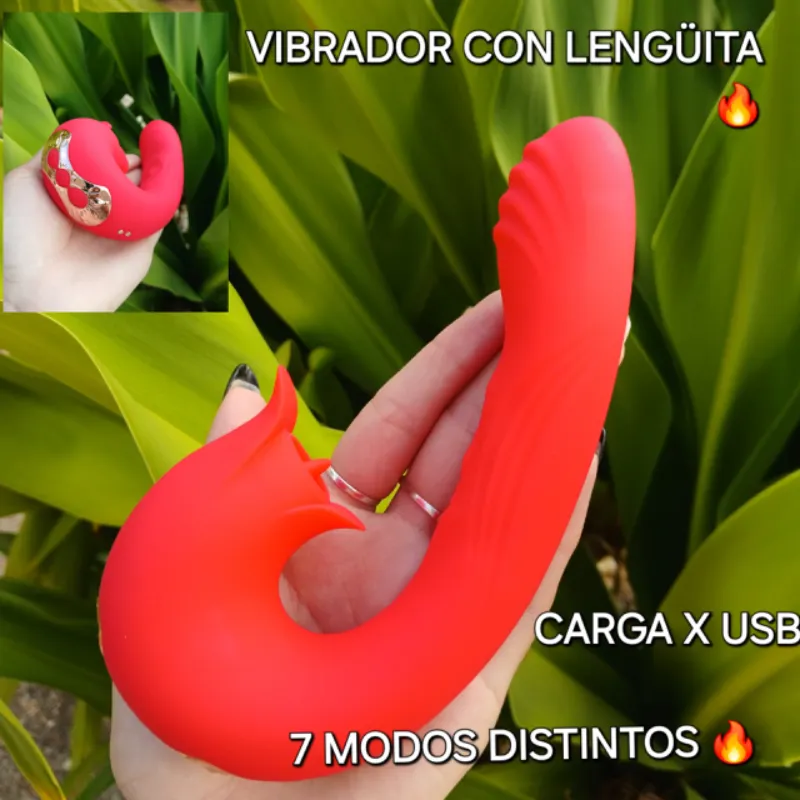 Vibrador con Lengua 
