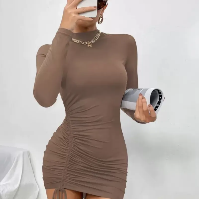 Vestido rojo vino 