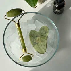 Kit de masaje facial de jade💚