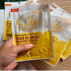 Mascarilla facial de arroz