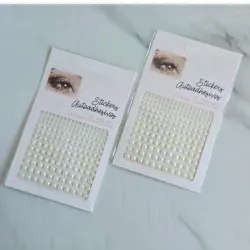 Pegatinas de perlas para cabello y rostro