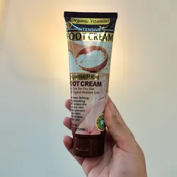 Crema para pies de arroz