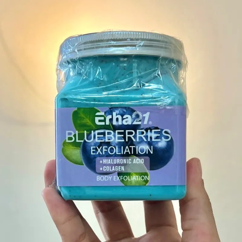 Exfoliante corporal de arándanos
