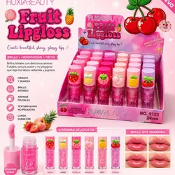 Gloss de frutas con brillito