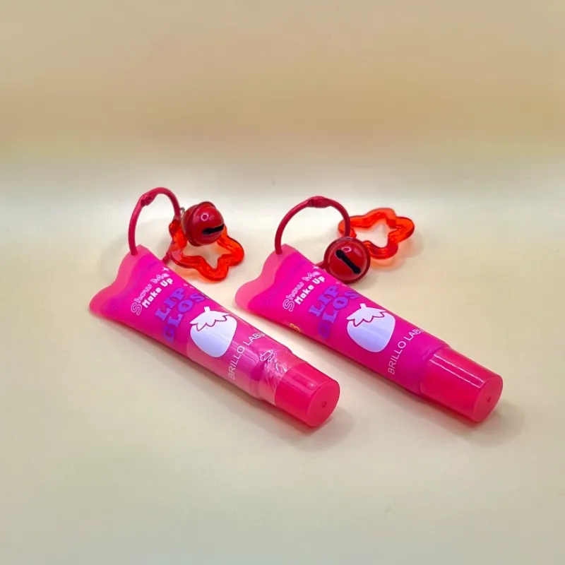 Lip gloss con llavero
