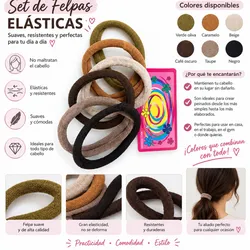 Set de 6 felpas Nude