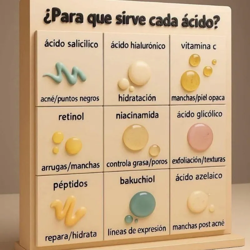 Para qué sirve cada ácido 