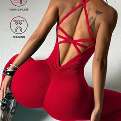 Mono Enterizo de espalda con tiras y corte V (S y M)