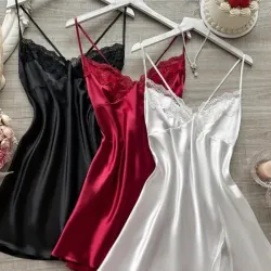 Babydoll satinado corto