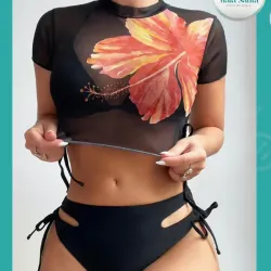 Bikini con cover negro