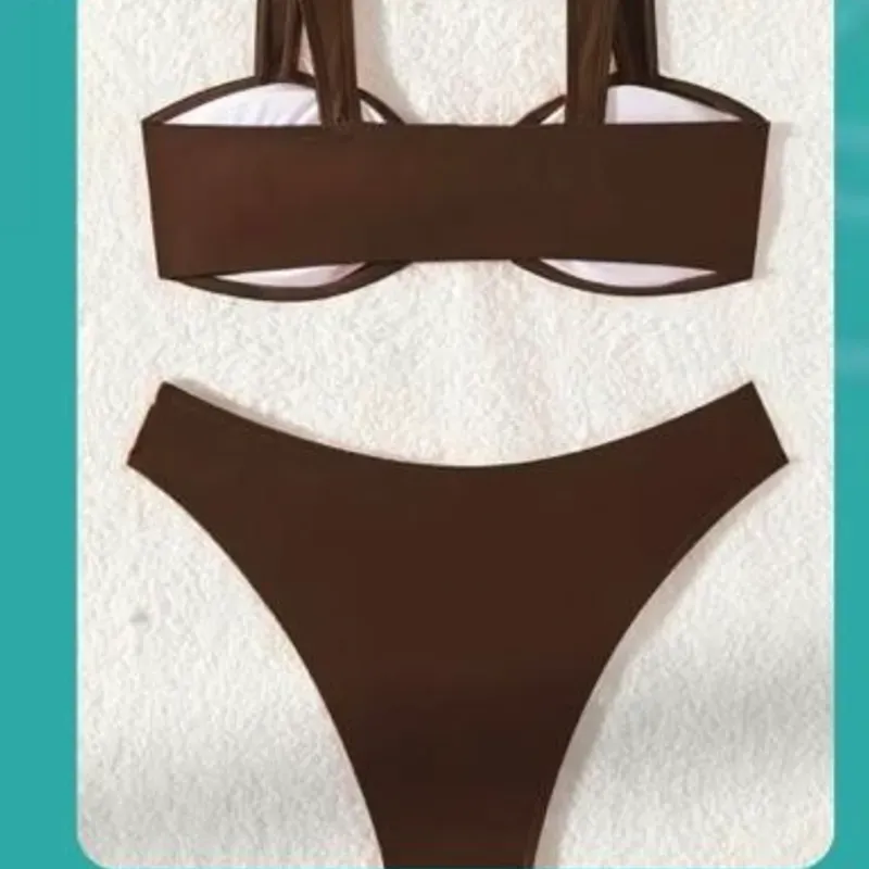 Bikini de dos piezas carmelita