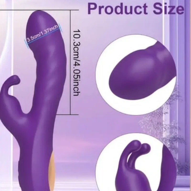 Conejito doble estimulacion morado