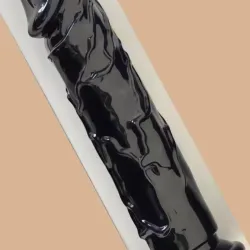 Dildo de silicona negro talla M