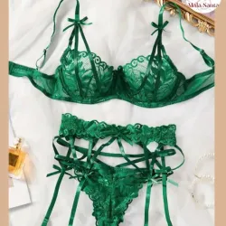 Set con arnés verde