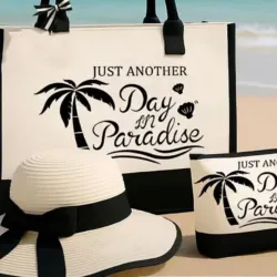 Set de 3 piezas blanco con sombrero