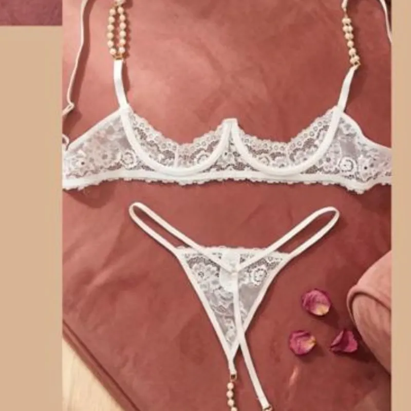 Set de dos piezas con perlas