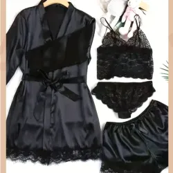 Set de pijama de 4 piezas