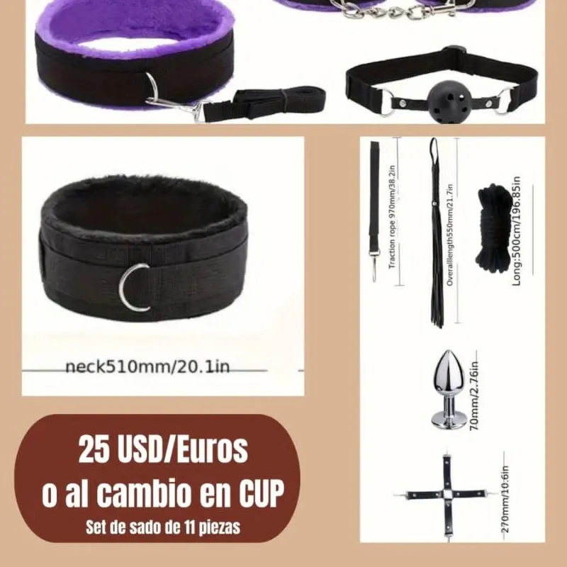 Set de sado de 11 piezas