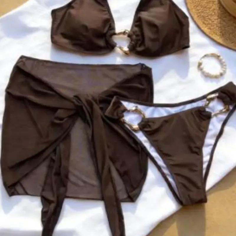 Set de tres piezas carmelita