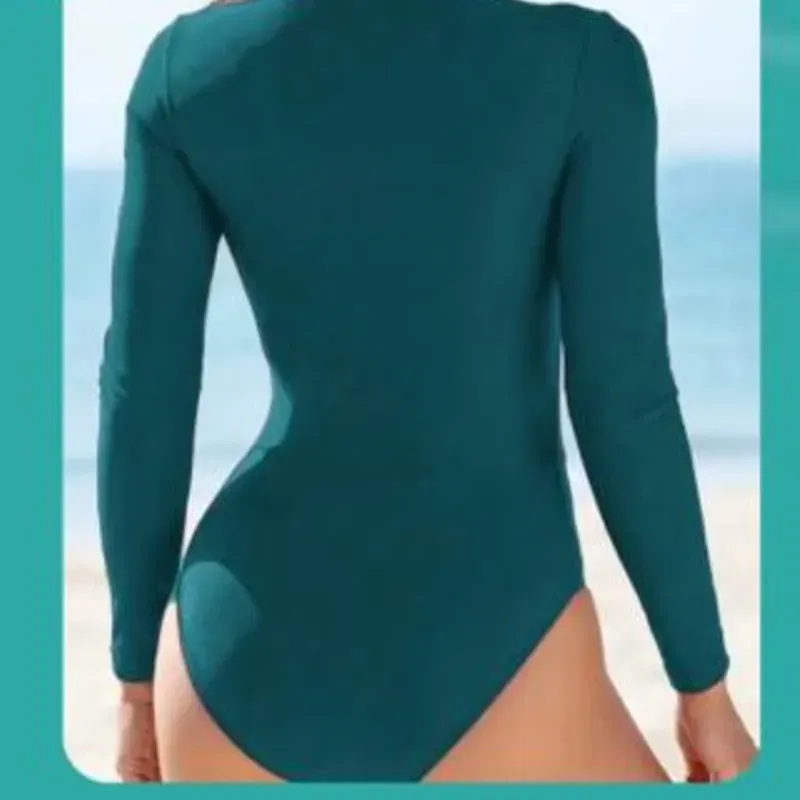 Truza de mangas largas verde