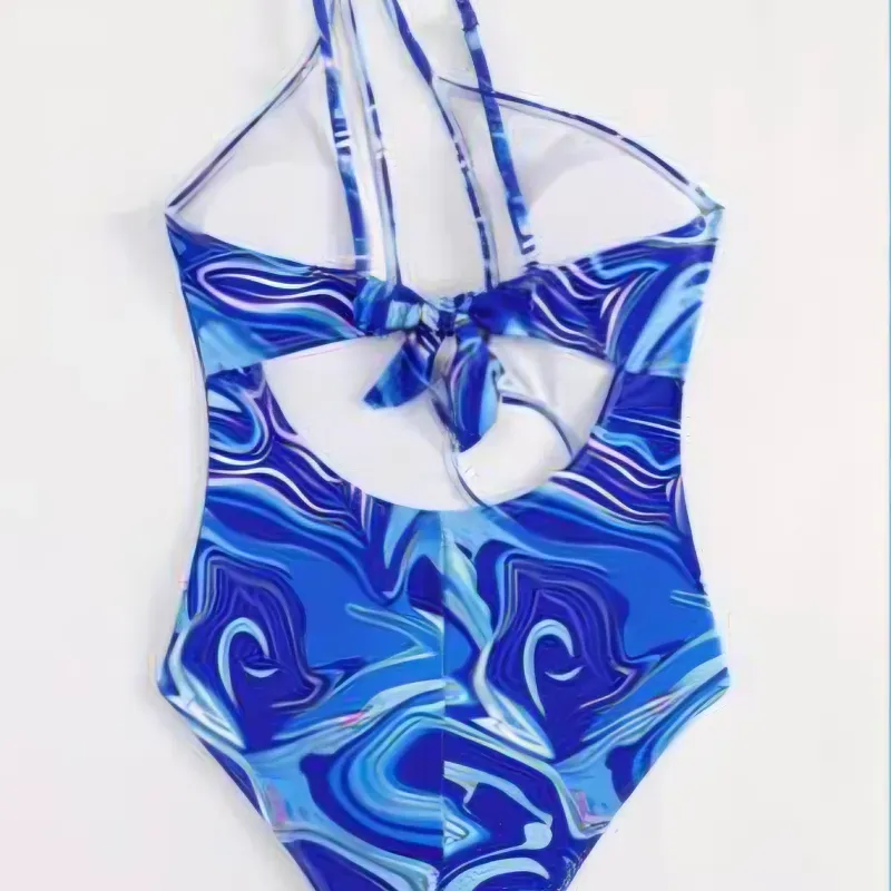 Truza marmoleada azul