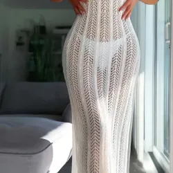 Vestido de Playa Tejido