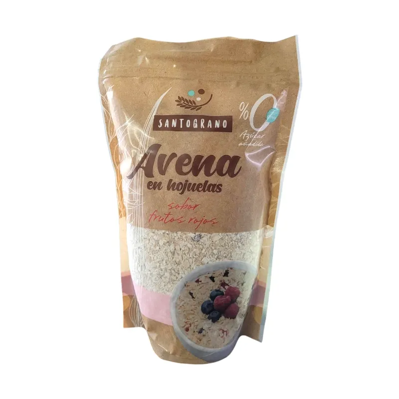 Avena en hojuelas sabor Frutos Rojos 500gr