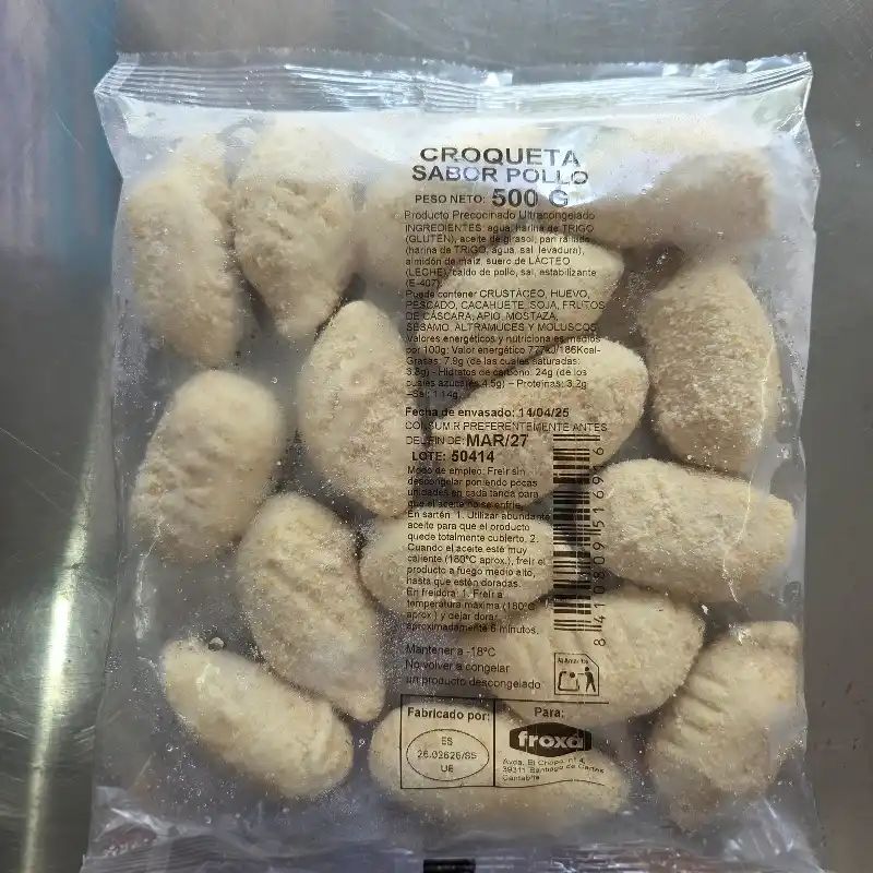 Croquetas de Pollo Froxá 500gr