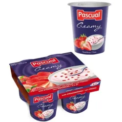 Pack de 4 yogurt (Fresa) 500gr