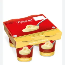 Pack de 4 yogurt (plátano) 500gr