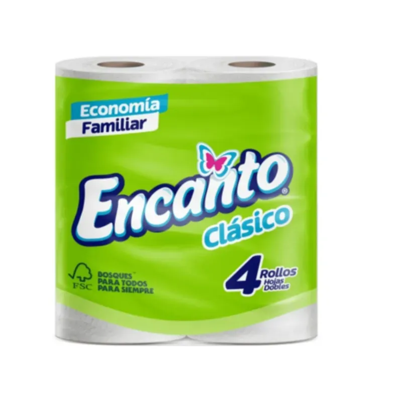 Papel Encanto 4 rollos hojas dobles