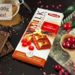 TABLETA DE CHOCOLATE CON CEREZA 100GR