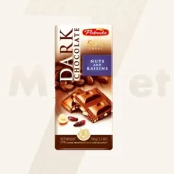 Tableta de chocolate Pobeda Con almendra y pasas