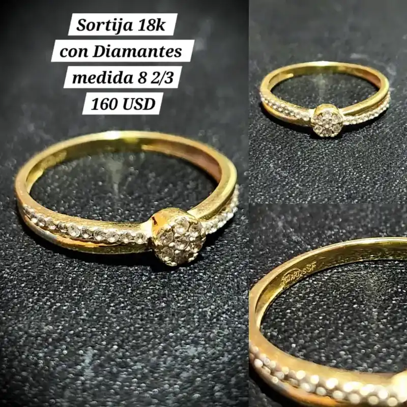 Sortija 18k con Diamantes