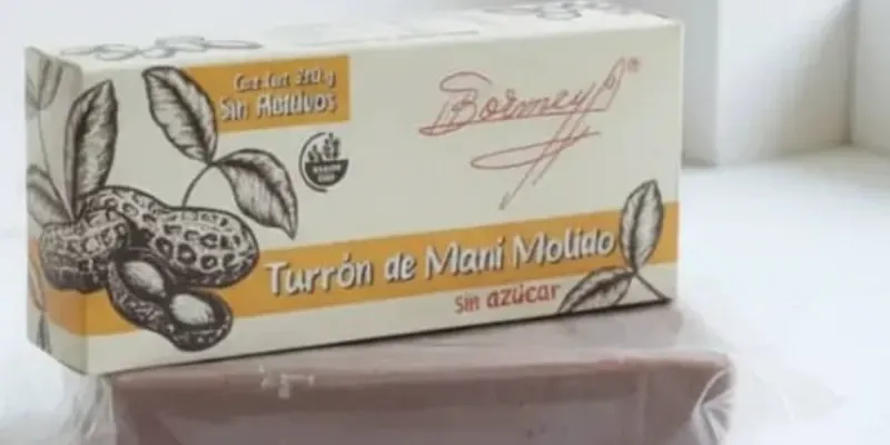 Turrón de Mani molido sin Azúcar 