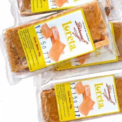 Loretas rellenas de dulce de maní 
