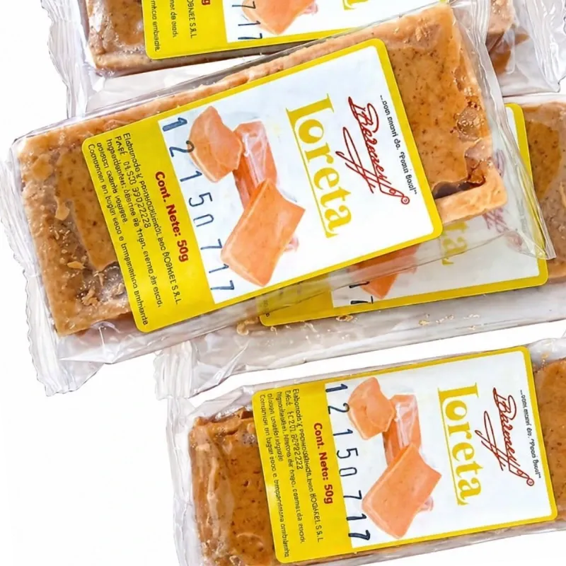Loretas rellenas de dulce de maní