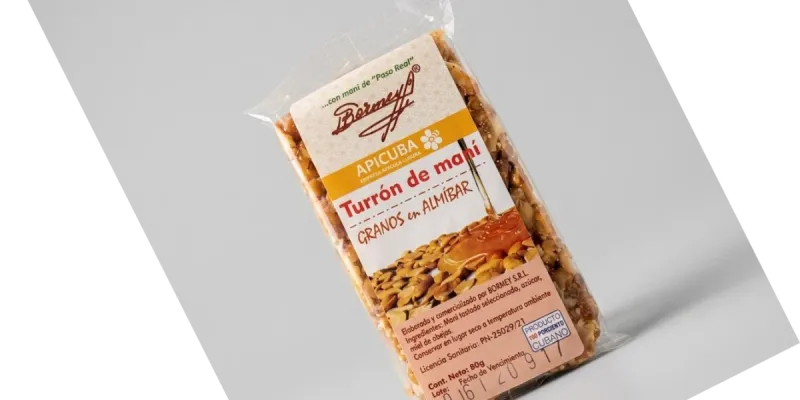 Turrón de maní granos en almíbar 