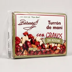 Turrón de maní  con granos  sin azúcar  240g