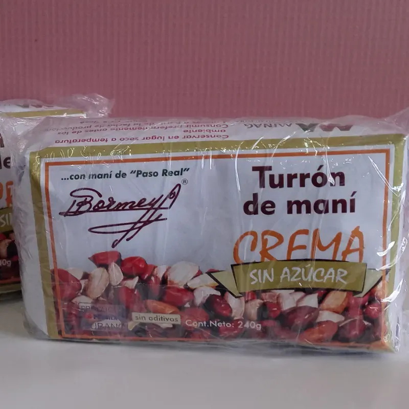 Turrón de maní crema sin azúcar 240g